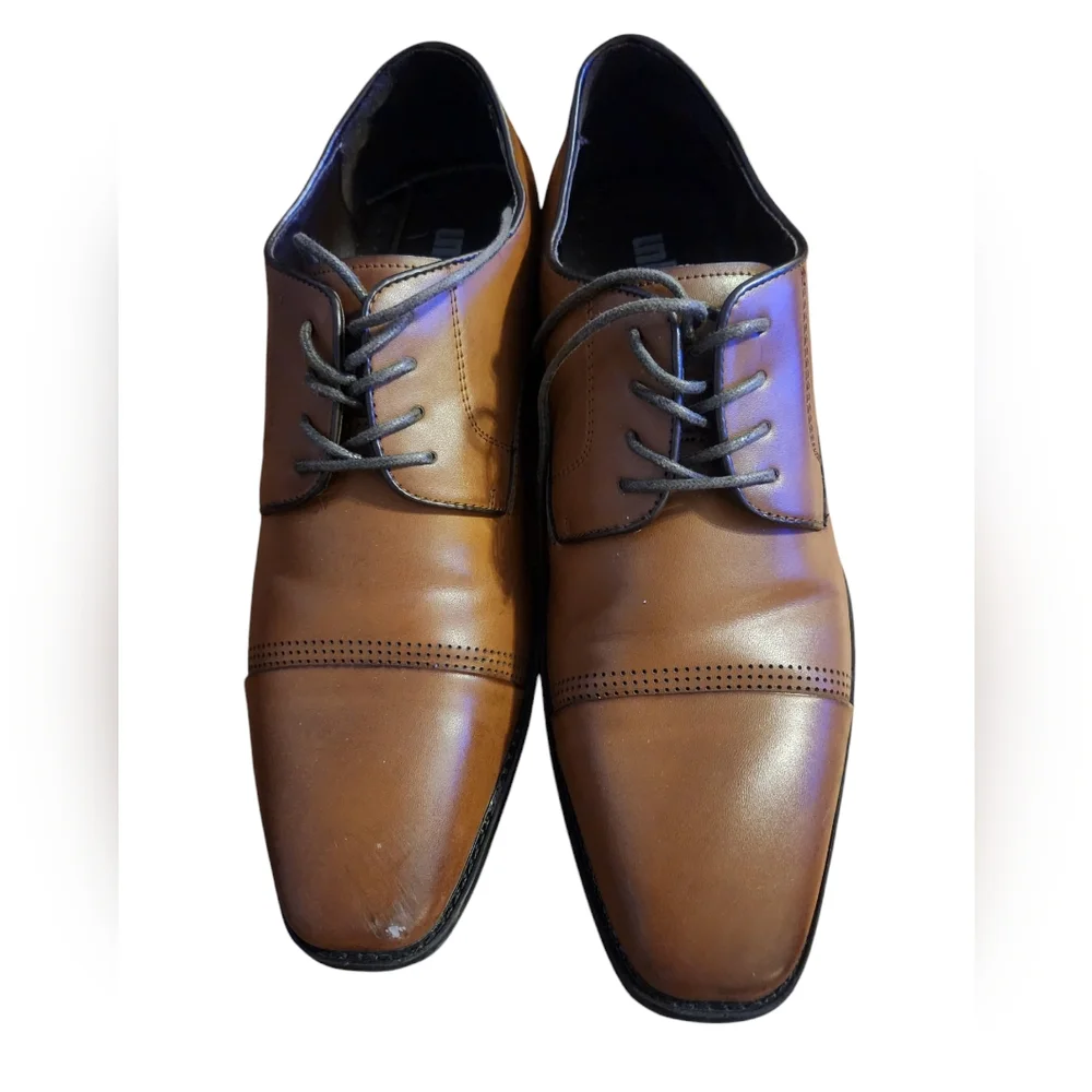 Unlisted Kenneth Cole Mens Lesson Plan Lace Up Square Toe Oxfords